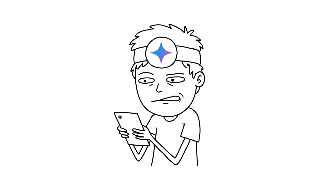 A hand-drawn person working through the guide's check