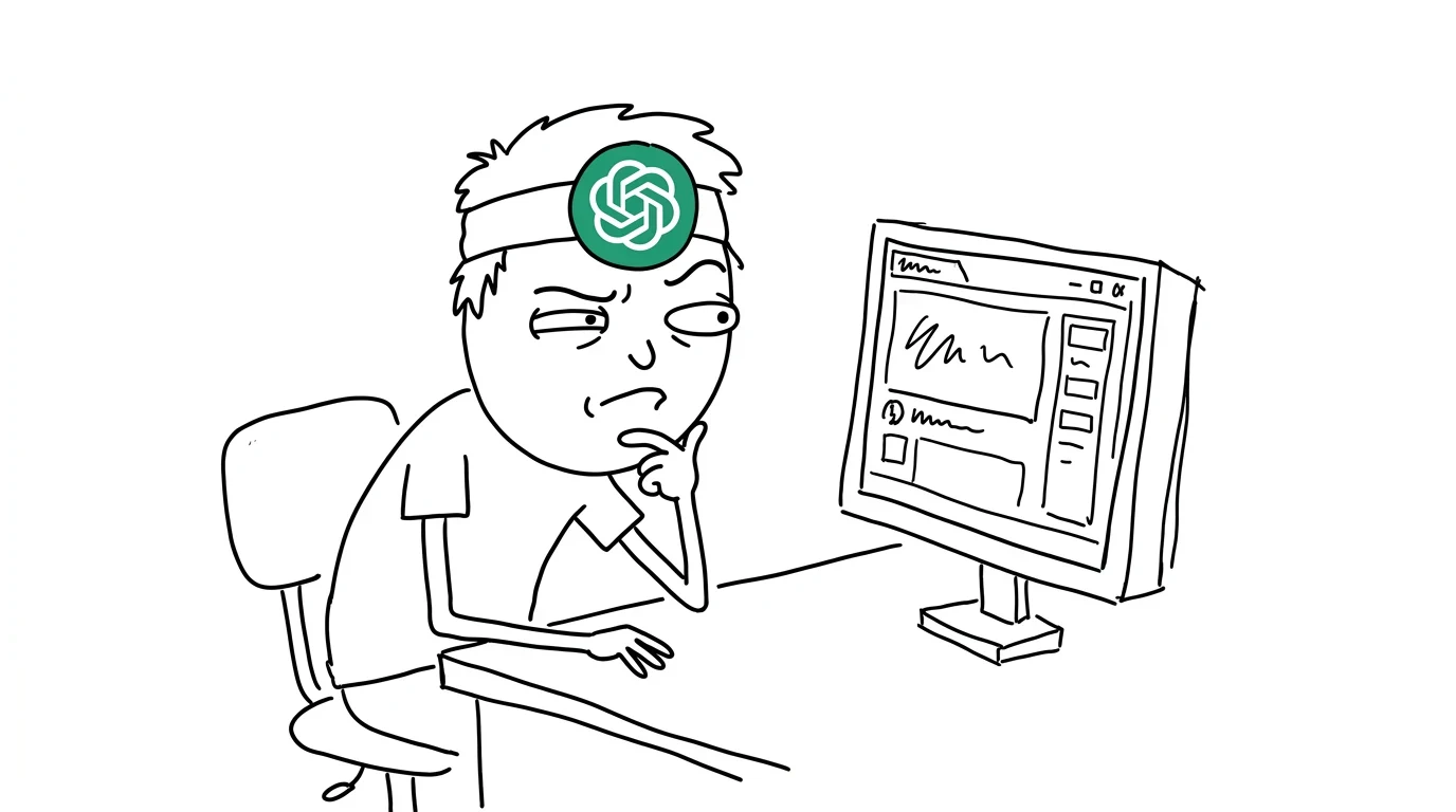 A hand-drawn person working through the guide's check